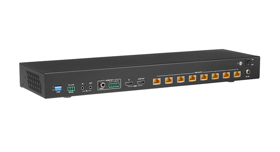 4K60 1×8 HDMI Distribution Amplifier over CAT6 — 150m/492ft – KanexPro SP-1X8HD150M, view 3