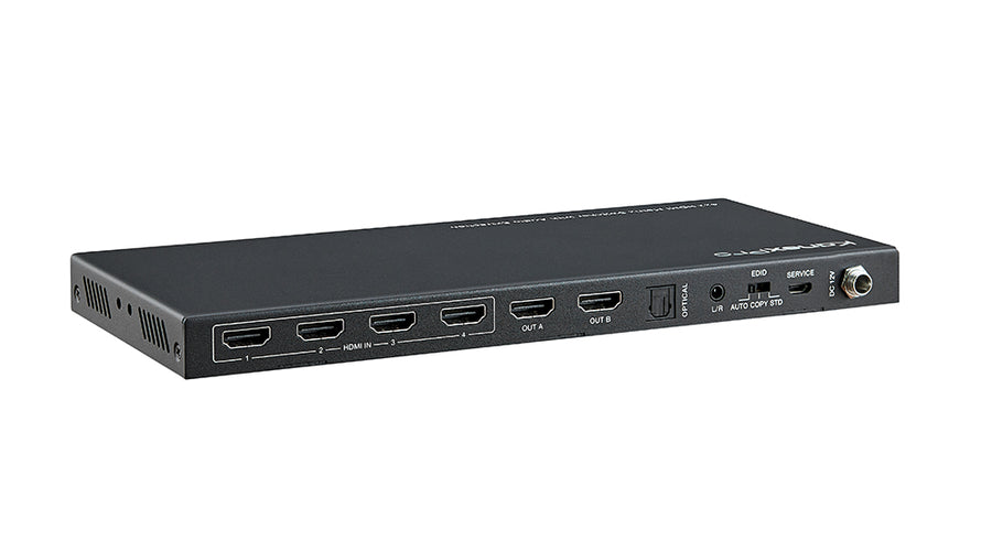 4×2 HDMI 2.0 Matrix Switcher with Optical & Analog Audio Extraction – KanexPro HDMX42A-18G, view 2