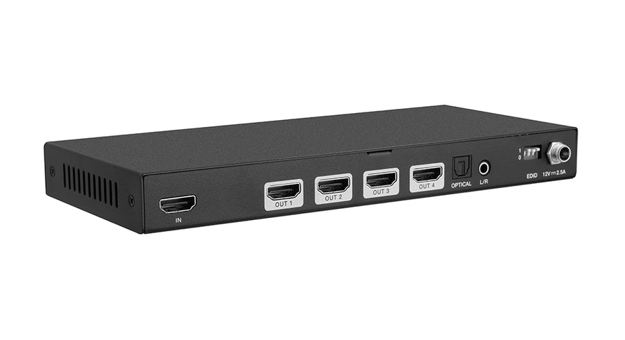 8K 1×4 HDMI 2.1 Splitter with Audio De-Embedding – KanexPro SP-1X4A8K, view 3