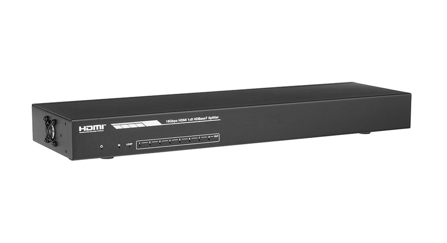 4K60 1×8 HDMI Distribution Amplifier over CAT6 — 150m/492ft – KanexPro SP-1X8HD150M, view 2
