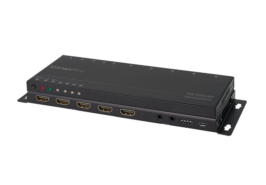 UltraSlim 4K HDMI® 4x1 Switcher with 4:4:4 Color Space & 18G